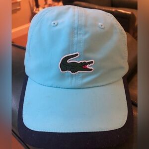 Lacoste Sport Ladies Hat Turquoise and Navy